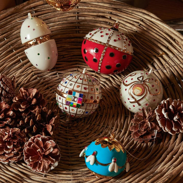 Alessi Fleur de Jori Christmas Ornaments, Series II by Marcello Jori