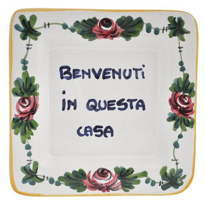Abbiamo Tutto Benvenuti a Questa Casa - Welcome to this Home Small Tray, 5" x 5"