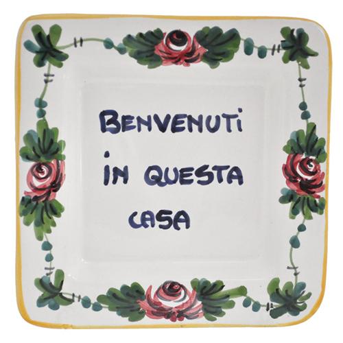 Abbiamo Tutto Benvenuti a Questa Casa - Welcome to this Home Small Tray, 5" x 5"
