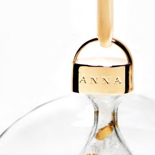 Anna New York Holiday Hope 5" Crystal & Gold Ornament