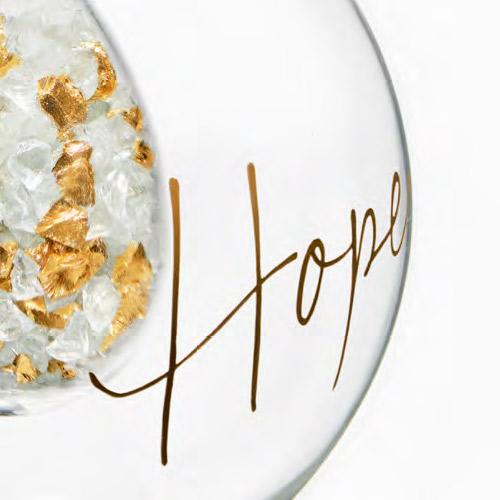 Anna New York Holiday Hope 5" Crystal & Gold Ornament