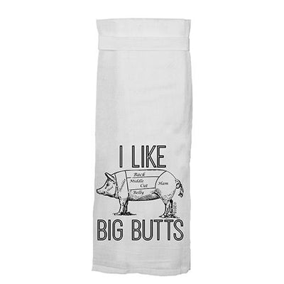 I Like Big Butts Kitchen Towel by Twisted Wares