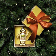 Gingerbread Robot Ornament, 4.3" by Vondels CLEARANCE