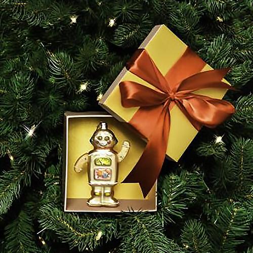 Gingerbread Robot Ornament, 4.3" by Vondels CLEARANCE