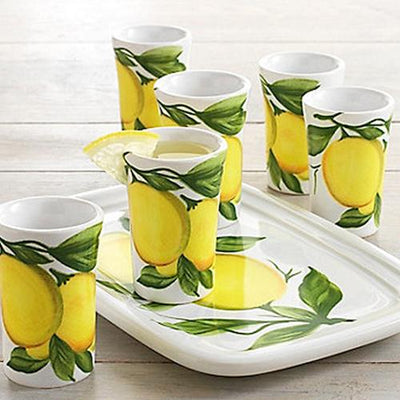 Lemon Ceramic Limoncello Set by Abbiamo Tutto Italy