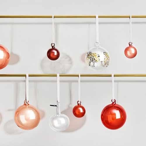 Glass Apple Ornament, Set of 3 Clear by Iittala