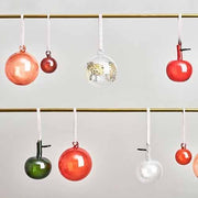 Glass Apple Ornament, Set of 3 Clear by Iittala