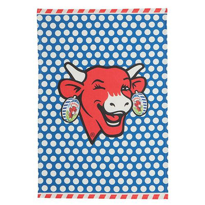 La Vache Qui Rit Laughing Cow Bleu Pop Tea Towel