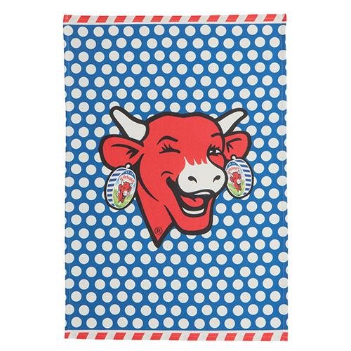 La Vache Qui Rit Laughing Cow Bleu Pop Tea Towel